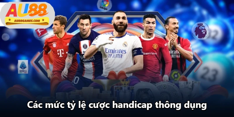 Các mức tỷ lệ cược handicap thông dụng