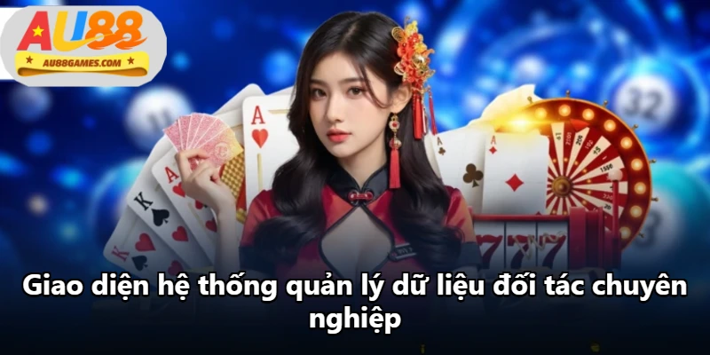 Giao diện hệ thống quản lý dữ liệu đối tác chuyên nghiệp