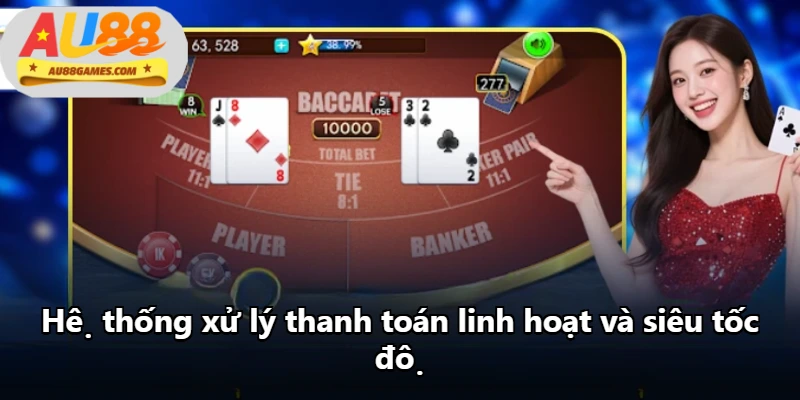 Hệ thống xử lý thanh toán linh hoạt và siêu tốc độ